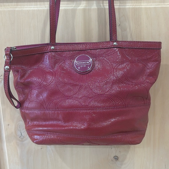 Coach Pink Tote Bag F15142 - Picture 1 of 9